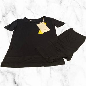 Kyte Baby Short Sleeve Pajamas in Midnight size 4t